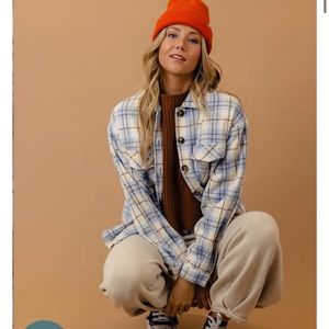 Roolee plaid shirt jacket